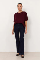 Miro Slim Bootleg Jean Dark Denim Bottoms Adorne