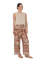 Edith Hawaii Print Crop Pant Print Bottoms Adorne S(8)