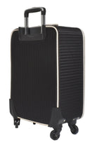 Hannah Quilted Wheeled Suitcase Black/Nude Bags and Purses Adorne