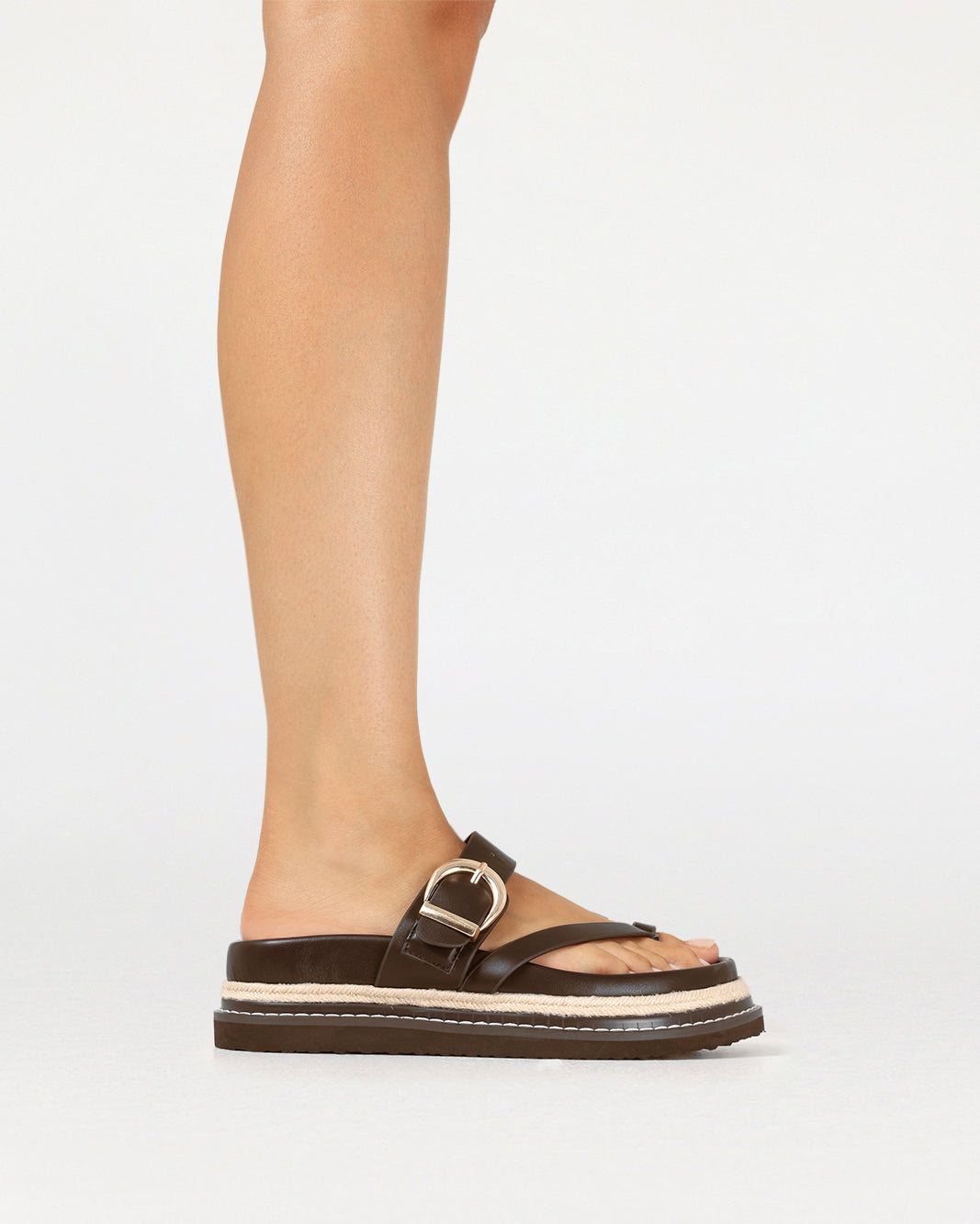 Ameera Chocolate Sandal Shoes Billini