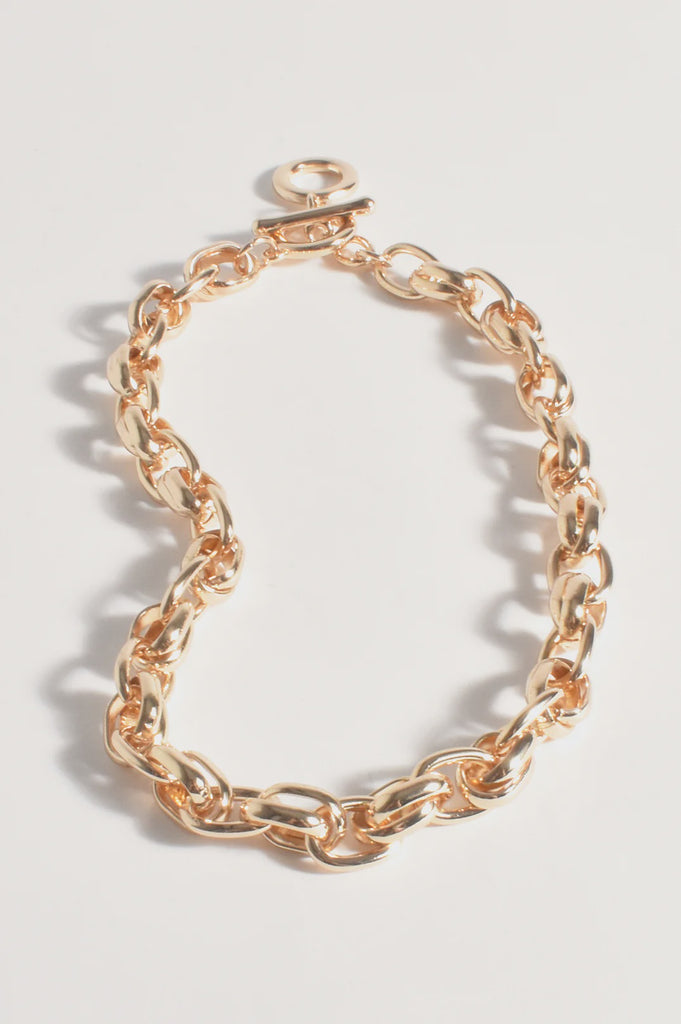 Double Link Chain Necklace Gold Necklaces Adorne