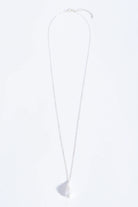 Fine Long Chain Baroque Necklace Cream Silver Necklaces Adorne