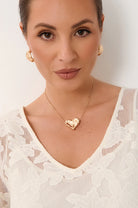 Short Fine Heart Necklace Gold Necklaces Adorne