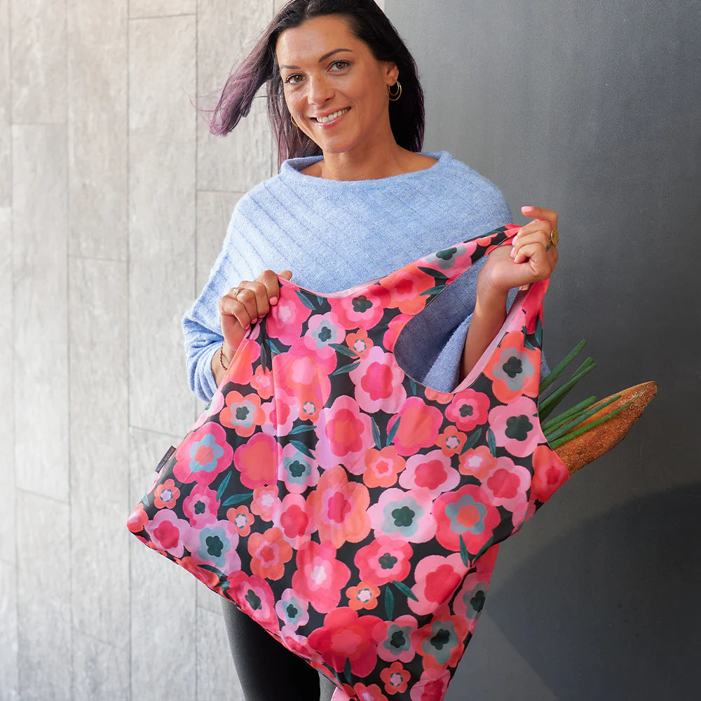 Shopping Tote - Pink Banksia - Global Free Style