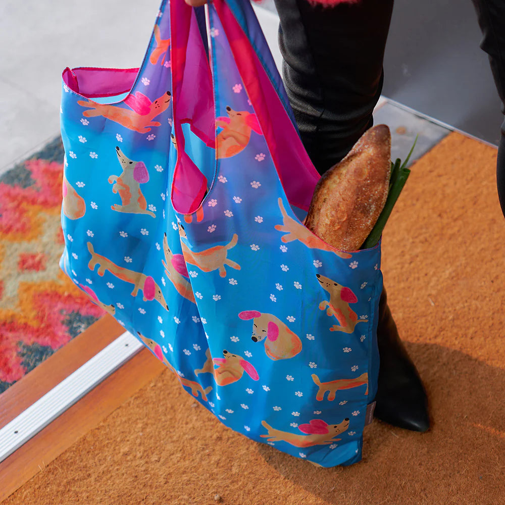 Shopping Tote - Pink Banksia - Global Free Style