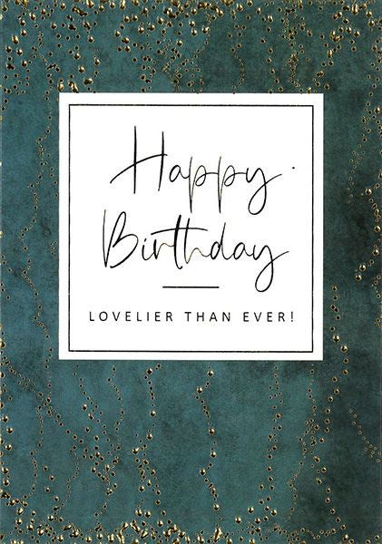 Happy Birthday Lovelier than Ever Cards and Wrap Waterlyn