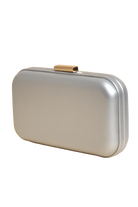 Emmaline Structured Event Clutch Silver - Global Free Style
