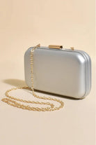 Emmaline Structured Event Clutch Silver - Global Free Style