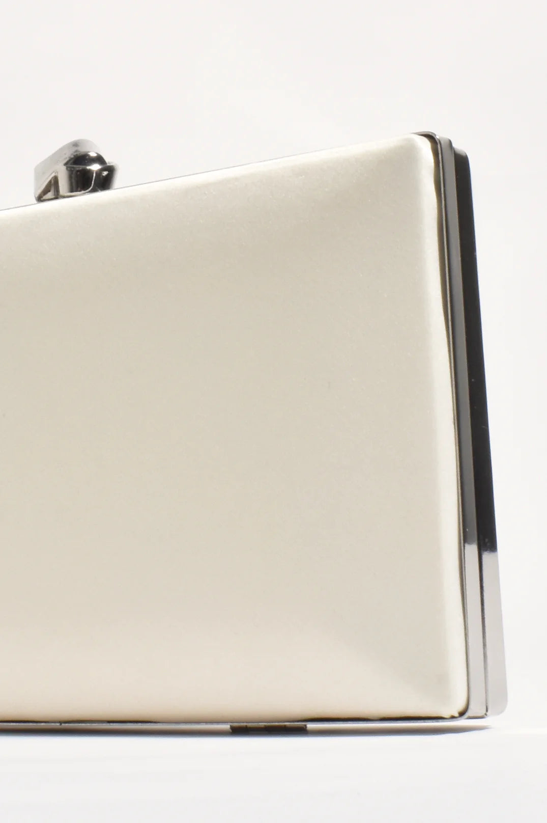 Mira Structured Clutch Cream Bags and Purses Adorne