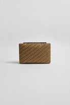 Weave Structured Clutch Chocolate/Gold - Global Free Style