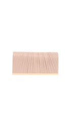 Linnie Pleat Foldover Clutch Champagne - Global Free Style
