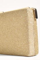 Charlene Rectangle Structured Clutch Gold - Global Free Style