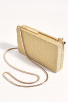 Charlene Rectangle Structured Clutch Gold - Global Free Style