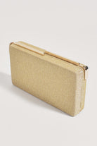 Charlene Rectangle Structured Clutch Gold - Global Free Style