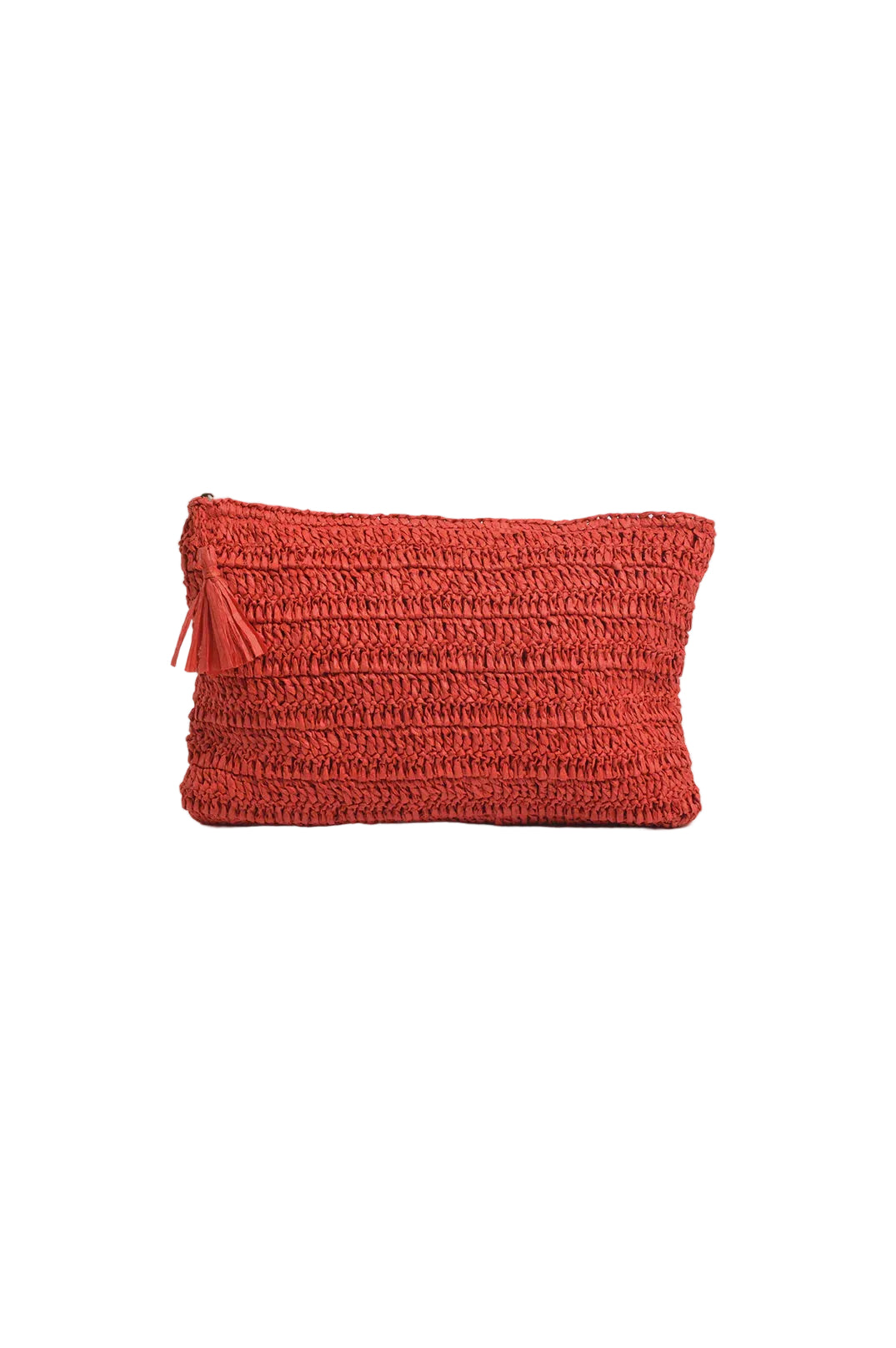 Paper Weave Large Pouch Red Bags and Purses Adorne