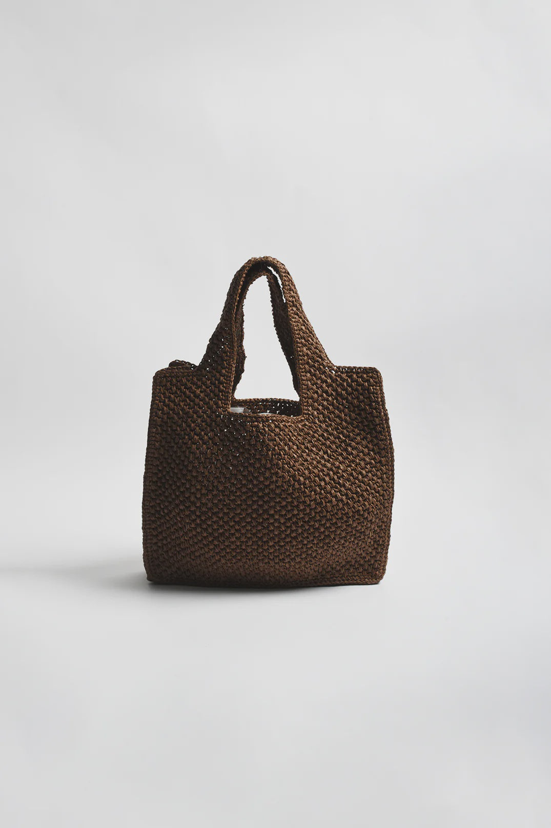 Lanie Raffia Weave Mini Tote Chocolate Bags and Purses Adorne