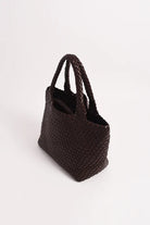 Bethany Woven Midi Tote Chocolate - Global Free Style