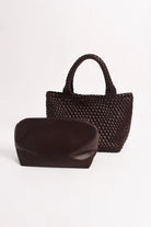 Bethany Woven Midi Tote Chocolate - Global Free Style