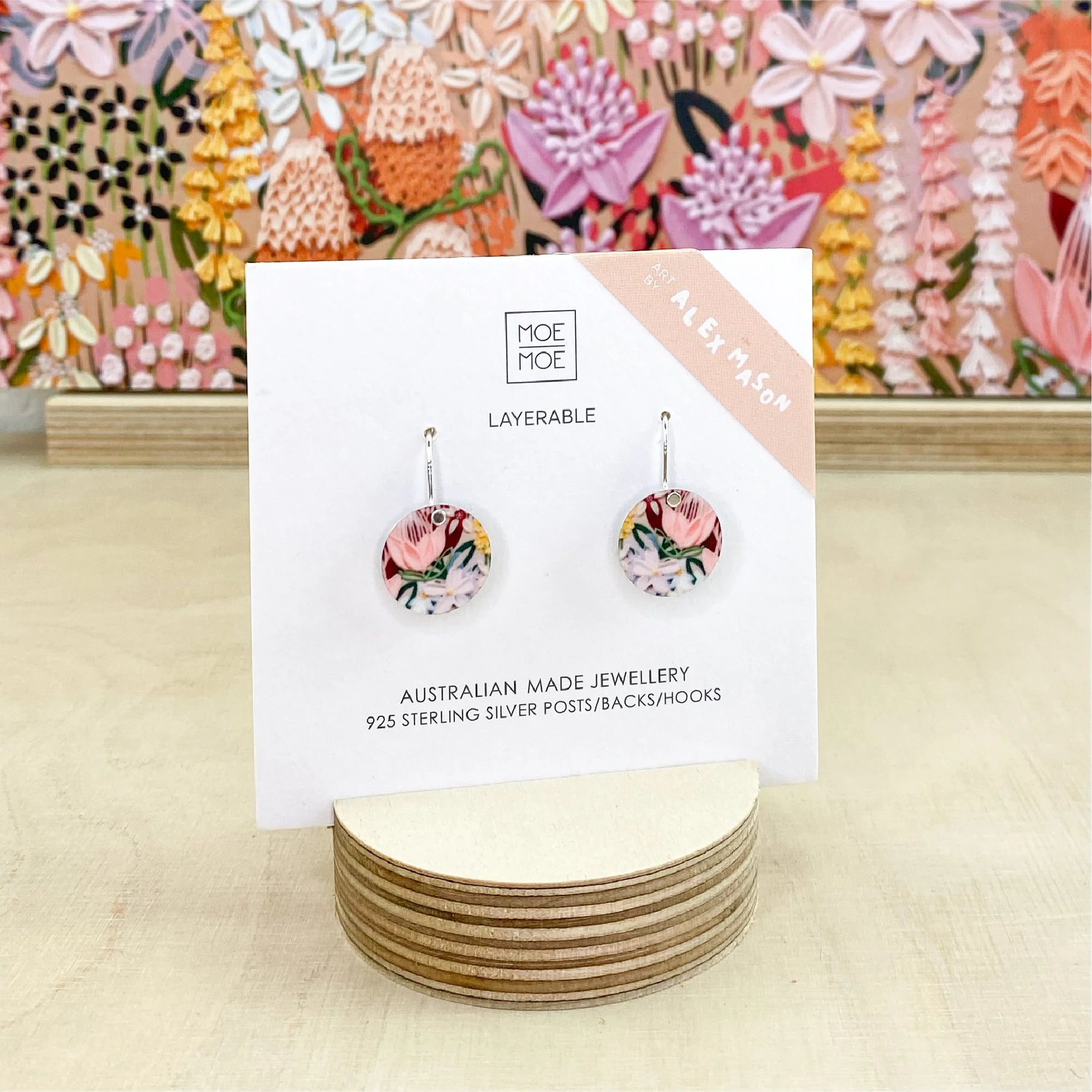 Alex Mason Wild Child Small Circle Drop Earring Earrings Moe Moe