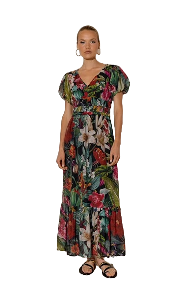 Ally Floral Maxi Dress Dresses Adorne 8  