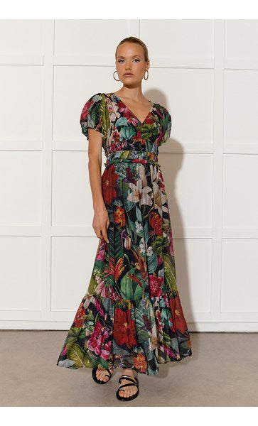 Ally Floral Maxi Dress Dresses Adorne   