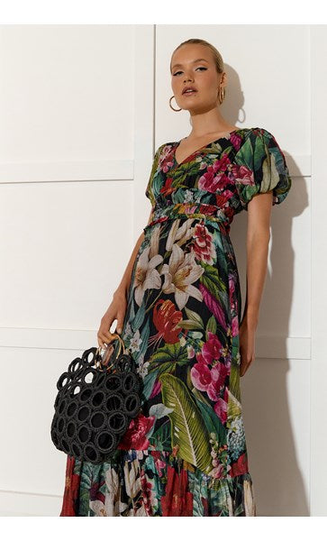 Ally Floral Maxi Dress Dresses Adorne   