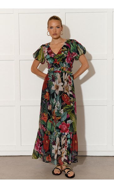 Ally Floral Maxi Dress Dresses Adorne   