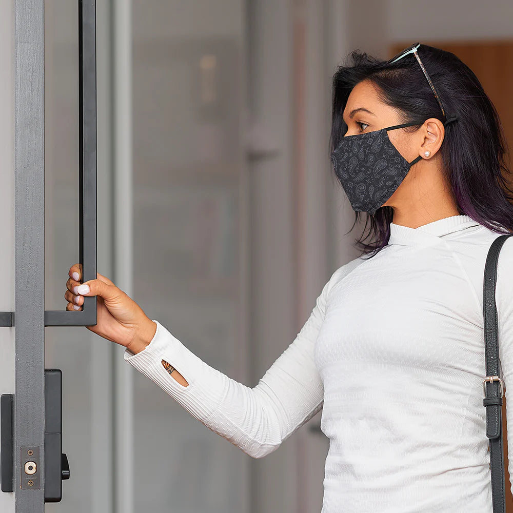 Face Mask Paisley Black Gifts and Accessories Annabel Trends