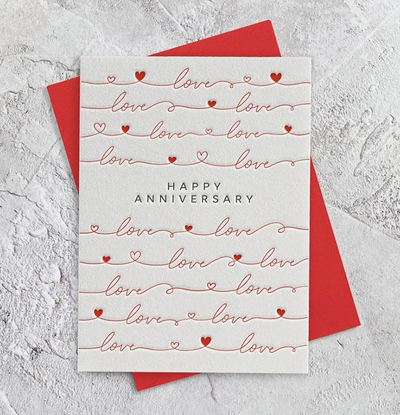 Anniversary Cards and Wrap Waterlyn