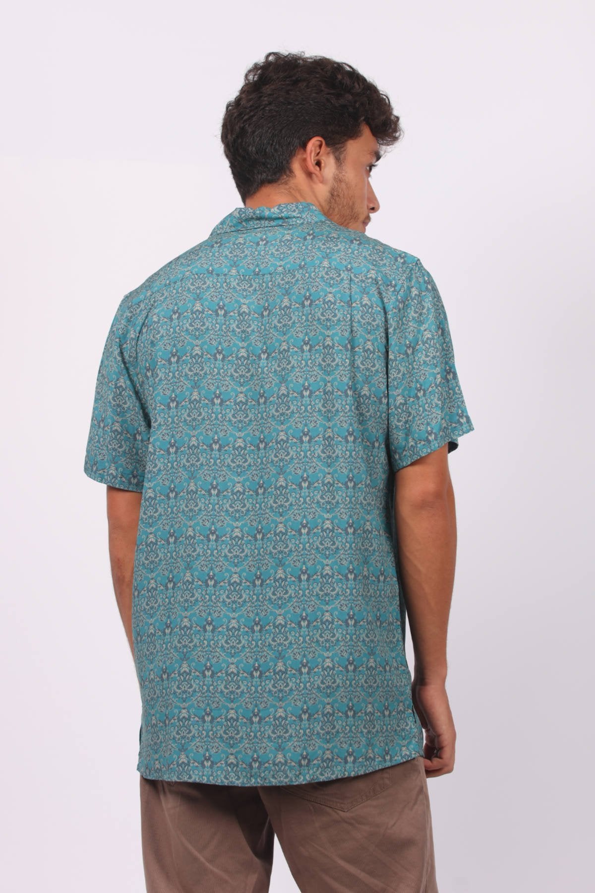 Aqua Night Mens Shirt - Global Free Style