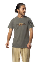 Surfing Sloth T Shirt Ash Mens Tops Skumi S