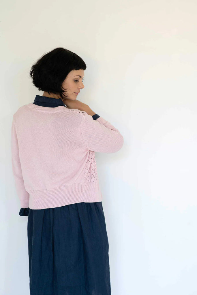 Ava cardigan Blossom Pink - Global Free Style