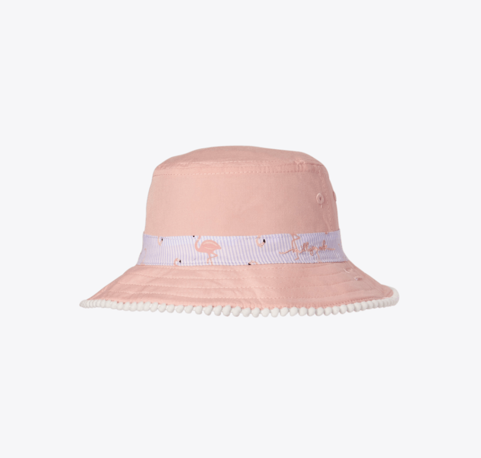 Camille Baby Girls Bucket Pink Hats & Millinery Kooringal S (44CM)