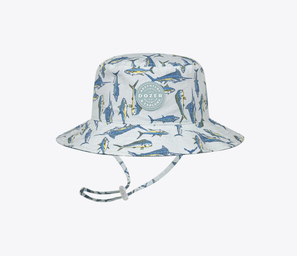 Karuah Boys Bucket Mint Kids Hats Dozer S (56CM)