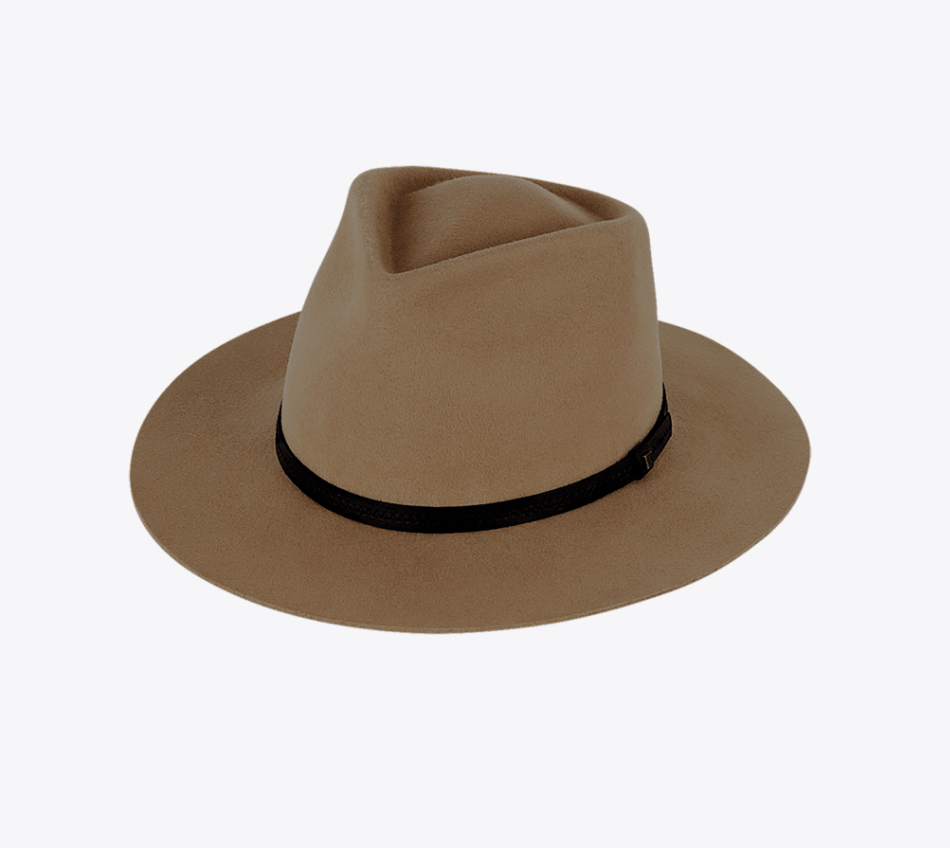 Goodwin Universal Wide Brim Fedora Driftwood Hats & Millinery Kooringal S
