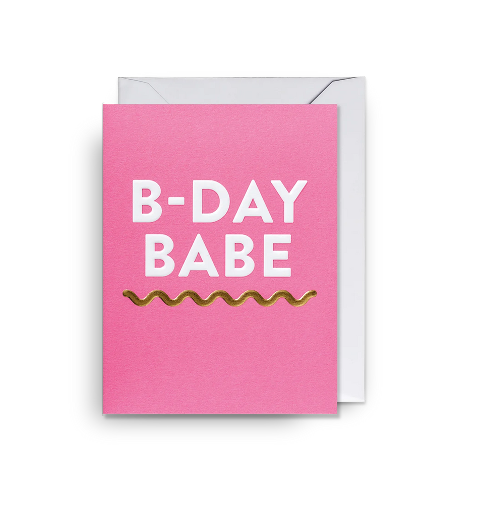 Lagom B-Day Babe Mini Gift Cards Cards and Wrap Lagom Design   