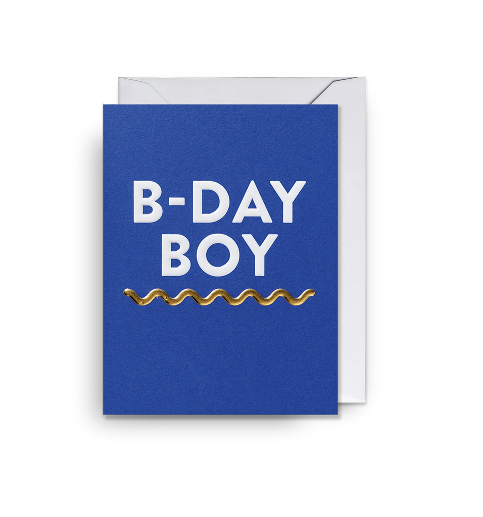 Lagom B-Day Boy Mini Gift Cards Cards and Wrap Lagom Design   