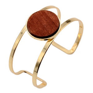 Geo Wood Cutout Cuff Bracelets and Bangles Sun Accessories
