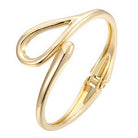 Cutout End Hingle Bangle Gold Bracelets and Bangles Sun Accessories