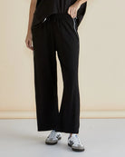 Evelyn Wide Leg Jogger Black Betty Basics