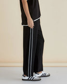 Evelyn Wide Leg Jogger Black Betty Basics