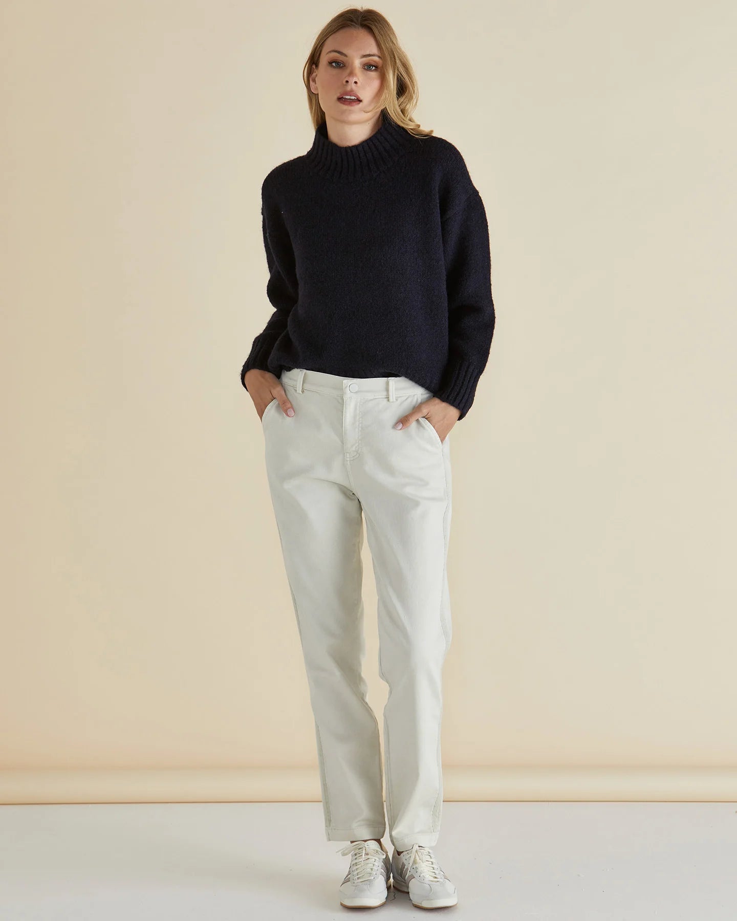 Carey Chino Jogger Stone Betty Basics