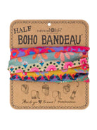 Boho Bandeau Half Pink Om Border Bandeau Natural Life   