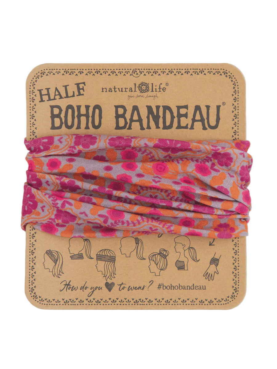 Boho Bandeau Half Must Floral Medalli Bandeau Natural Life