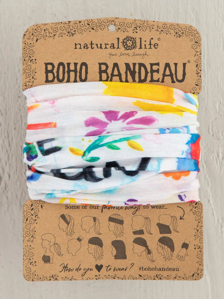 Boho Bandeau White Follow The Sun Bandeau Natural Life   