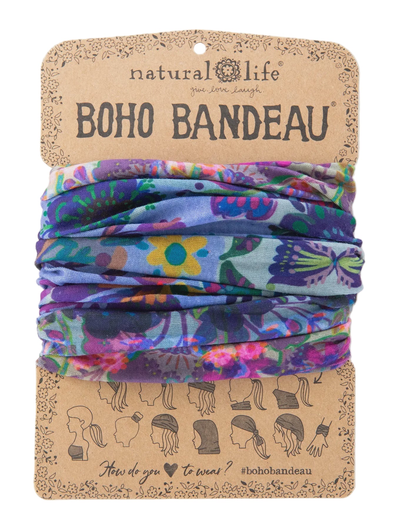 Boho Bandeau Border Folk Garden Bandeau Natural Life