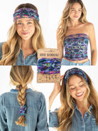 Boho Bandeau Border Folk Garden Bandeau Natural Life