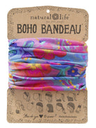Boho Bandeau Neon Blue Pink Bandeau Natural Life