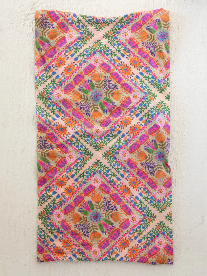 Boho Bandeau Pink Floral Diamonds Bandeau Natural Life