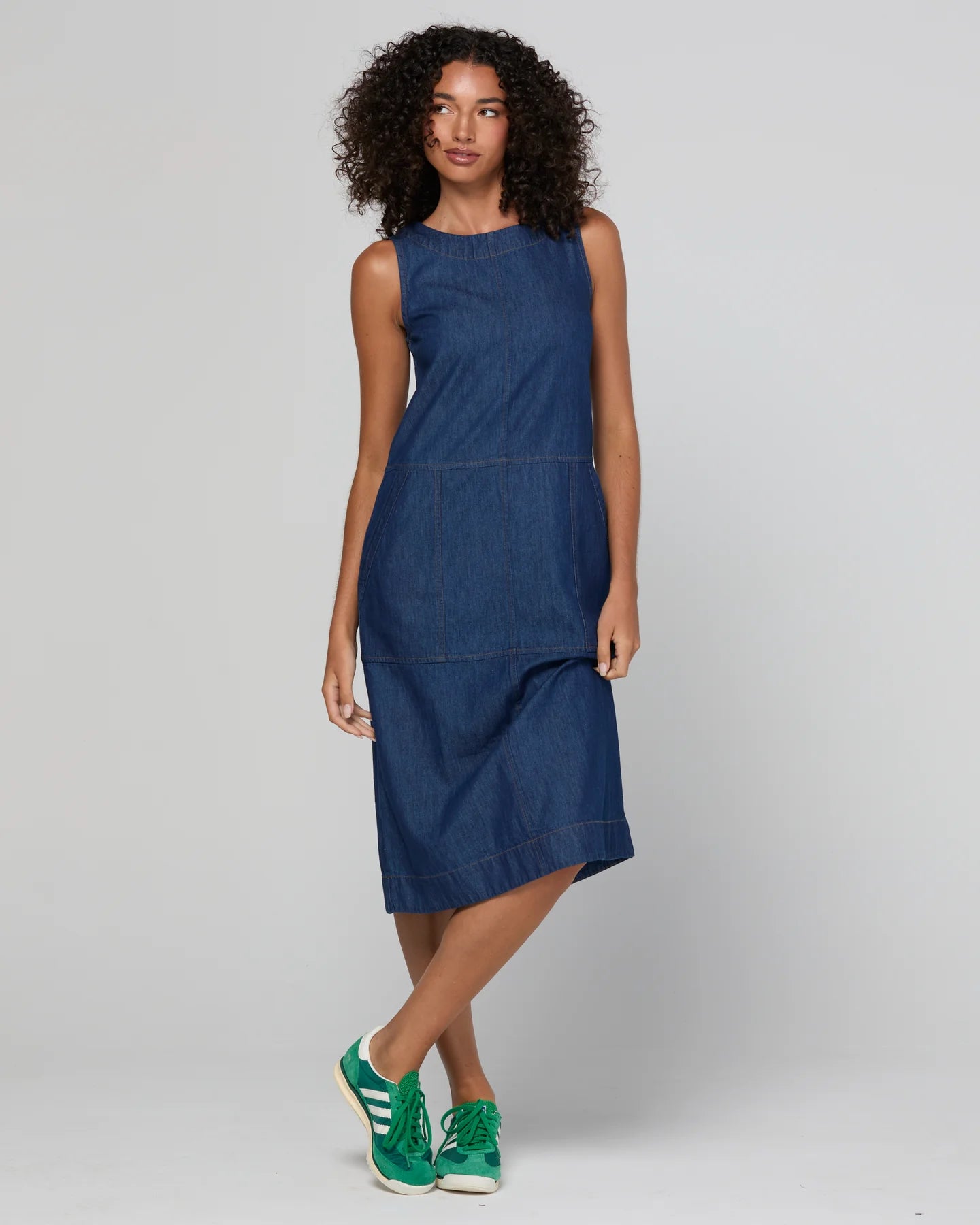 Fumi Dress Dark Denim Dresses Boom Shankar